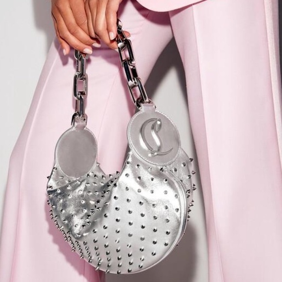 Gorgeous Christian Louboutin, silver bag - Picture 1 of 3